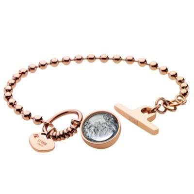 Ladies rose gold crystal set bracelet
